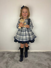 Load image into Gallery viewer, Ceyber Navy &amp; Grey Dress