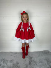 Load image into Gallery viewer, Ceyber Red Double Bow Dress