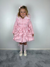 Load image into Gallery viewer, Wee Me Pink Ruffle Coat