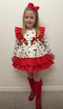 Load image into Gallery viewer, Ceyber Girls Red Fairy-Tale Ruffle Dress