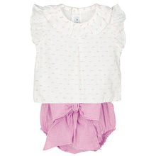 Load image into Gallery viewer, Calamaro Baby Girls Bow Jam Set