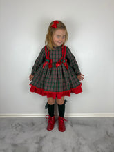 Load image into Gallery viewer, Ceyber Green Tartan Dress