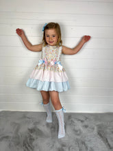 Load image into Gallery viewer, Ceyber Girls Pink And Blue Puffball Style Dress