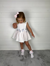 Load image into Gallery viewer, Ceyber Girls Pink Waffle Double Bow Dress