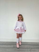 Load image into Gallery viewer, Ceyber Baby Girls Candy Cane Skirted Jam