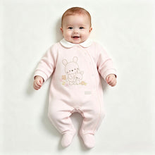Load image into Gallery viewer, Pure &amp; Soft Baby Girls Pink Velour All In One