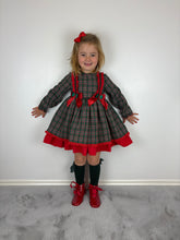 Load image into Gallery viewer, Ceyber Green Tartan Dress