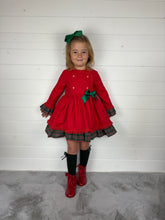 Load image into Gallery viewer, Ceyber Red Side Bow Dress