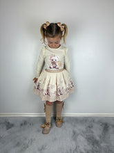 Load image into Gallery viewer, Giorgio Bambini Beige Teddy Skirt Set