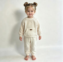 Load image into Gallery viewer, iDO Baby Girls Cream Teddy Bear Lounge Set