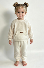 Load image into Gallery viewer, iDO Baby Girls Cream Teddy Bear Lounge Set