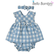 Load image into Gallery viewer, Baby Ferr Baby Girls Check Dress