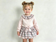 Load image into Gallery viewer, Ceyber Girls Pink &amp; Grey Skirted Jam