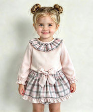 Load image into Gallery viewer, Ceyber Girls Pink &amp; Grey Skirted Jam