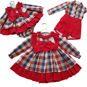 Ceyber Boys Red and Blue Check Set