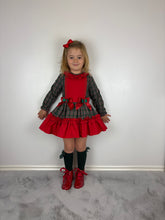 Load image into Gallery viewer, Ceyber Green Tartan Dress