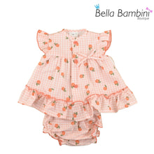 Load image into Gallery viewer, Baby Ferr Baby Girls Peach Dress