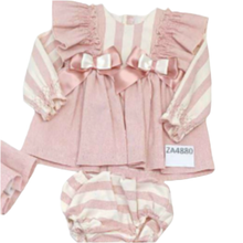 Load image into Gallery viewer, Ceyber Baby Girls Dusky Double Bow Dress