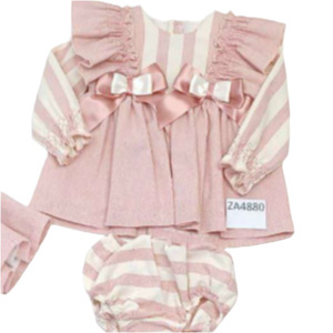 Ceyber Baby Girls Dusky Double Bow Dress