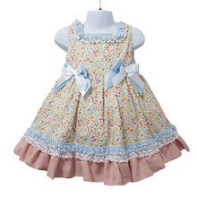 Load image into Gallery viewer, Ceyber Older Girls Pink and Blue Floral Dress