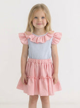 Load image into Gallery viewer, Piccolina &amp; Co Older Girls Pink and Blue Skirt Set