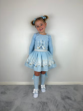 Load image into Gallery viewer, Giorgio Bambini Blue Castle Skirt Set