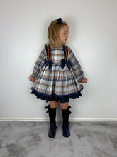 Load image into Gallery viewer, Ceyber Navy &amp; Orange Dress