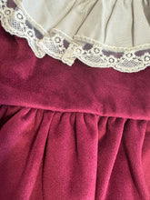 Load image into Gallery viewer, Calamaro Girls Maroon Velvet Dress