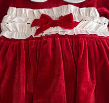 Load image into Gallery viewer, Beau Kid Girls Wine Velvet Dress