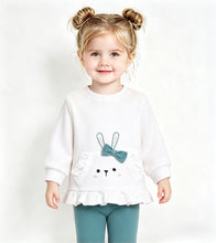 Load image into Gallery viewer, Street Monkey Baby Girls Bow Bunny Legging Set