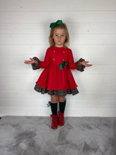 Load image into Gallery viewer, Ceyber Red Side Bow Dress
