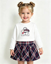 Load image into Gallery viewer, Mayoral Girls Navy Plaid Handbag Skirt Set