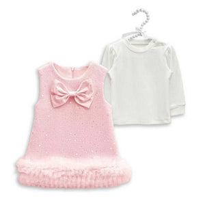 Giorgio Bambini Baby Girls Tulle Bow Dress