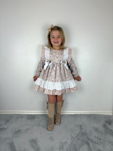 Load image into Gallery viewer, Ceyber Tan Carousel Print Dress