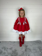 Load image into Gallery viewer, Ceyber Red Double Bow Dress
