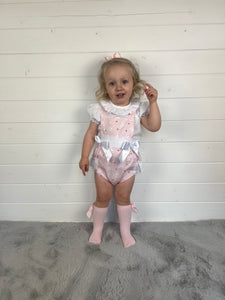 Ceyber Baby Girls Pink Bunny Romper