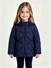 Load image into Gallery viewer, Mayoral Older Girls Navy Padded Coat