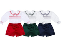 Load image into Gallery viewer, PRE ORDER Deolinda Red Velvet Short Set