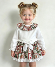Load image into Gallery viewer, Ceyber Girls Christmas Patchwork Skirted Jam