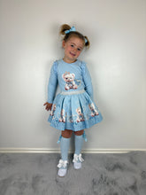 Load image into Gallery viewer, Giorgio Bambini Blue Teddy Skirt Set
