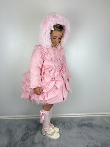 Wee Me Pink Ruffle Coat