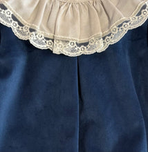 Load image into Gallery viewer, Calamaro Baby Royal Blue Velvet Romper