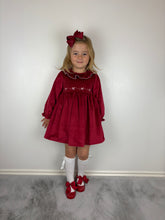 Load image into Gallery viewer, Dulce De Fresa Red Velvet Dress