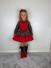 Load image into Gallery viewer, Ceyber Green Tartan Dress