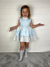 Load image into Gallery viewer, Ceyber Girls Boat Waffle Material Puffball Style Dress