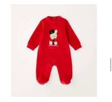 Load image into Gallery viewer, iDO Baby Boys My First Christmas Bunny Baby Grow