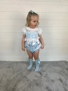 Ceyber Baby Girls Blue Bunny Romper