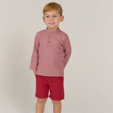Rapife Older Boys Burgundy Short Set