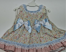 Load image into Gallery viewer, Ceyber Older Girls Pink and Blue Floral Dress