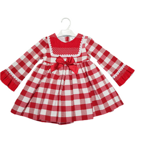 Ceyber Older Girls Red Check Dress